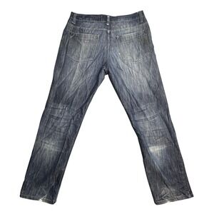 Pd&c Slim Straight Jeans Mens 33x30 (34x28) Medium Wash Blue Denim Casual